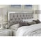 Global Furniture Usa Transitional Glam Mirrored Riley Silver Queen Bed 3041 - alternate 2
